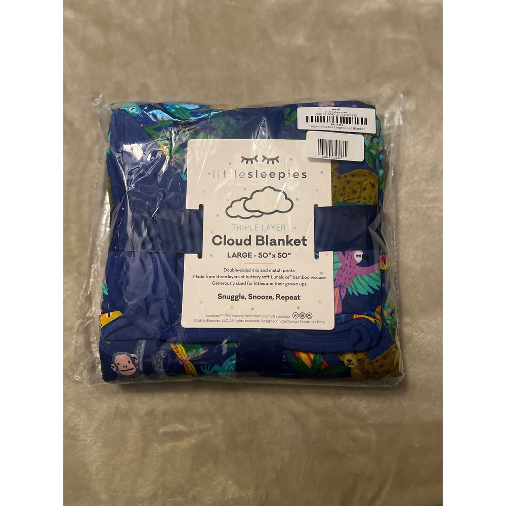 Little Sleepies Tropical Escape Cloud blanket
